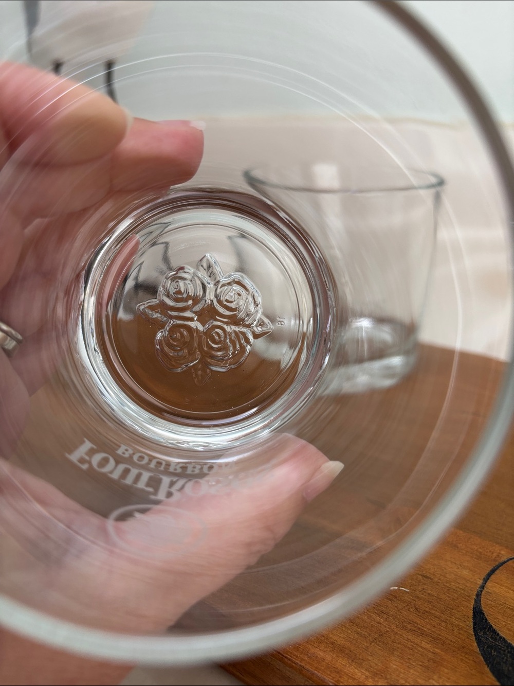 Clear Glass Bourbon Tumblers - Set of 3 - Picture 3 of 5